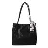 Grande capacidade elegante elegante lenço de seda bolsa 2023 Verão novo estilo ocidental bolsa casual bolsa de ombro suave
