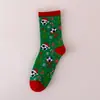Meias de Natal Amazon Transfronteiriças Meia-Calça Outono e Inverno Aconchegantes e Quentes Desenho Animado Meias Longas 2026 Papai Noel Rena