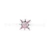 Brincos Studs de Titânio F136 com Zircônia em Formato de Estrela de Oito Pontas, Studs para Cartilagem, Acessórios de Joias para Piercing Interno Espiral