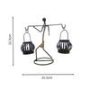 Candelabro de hierro transfronterizo, adorno decorativo para mesa de comedor de restaurante europeo, lámpara de ambiente, candelabro, artesanía de metal para el hogar.