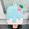Mochila Escolar Infantil Fofa Estilo Coreano Jardim de Infância Meninos e Meninas Desenho Animado Sorvete Casca de Ovo Mochila Infantil para Passeio Leve