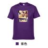 Camiseta estampada de manga corta transfronteriza para parejas de hombres y mujeres de primavera 2022, nueva camiseta de manga corta con estampado de Naruto Anime