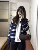 Cárdigan de Punto Grueso 100% Lana Retro Otoño/Invierno Nuevo para Mujer, Holgado, Cuello Redondo, Manga Larga, Suéter de Cachemir, Moderno