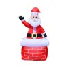 Adorno Inflable de Santa Claus de 6 pies Transfronterizo con Luz LED Modelo Inflable Decoración para Jardín