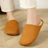 Pantuflas Silenciosas de Costura Lateral Estilo Japonés y Coreano Oficina Suave de Suela Interior Algodón y Lino Transpirables Piso de Madera Silenciosas Todas las Estaciones Lino Pantuflas de Pareja