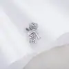 2025 Novo Elegante Luxuoso Liga Diamante Laço Pulseira Contas DIY Acessórios de Joias