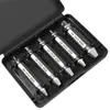 Extractor de doble extremo S2 Herramienta de extracción de roscas de tornillo Juego de 5 piezas Tornillo Cable roto Juego para taladro eléctrico
