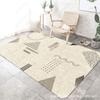 Alfombra de dibujos animados para sala de estar, venta al por mayor, ligera, de lujo, nórdica, para dormitorio, suelo, estudio, mesa de centro, manta, tienda
