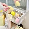 Artefato de Armazenamento de Cosméticos para Banheiro Armário Espelhado Caixa de Armazenamento com Gaveta Inferior Maquiagem Cotonetes Batom Prateleira Transparente