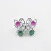 Anéis Plásticos Infantis, Anéis com Imitação de Diamante, Joias de Princesa para Meninas, Presilhas de Florzinhas, Sapatos de Cristal, Brinquedos de Faz de Conta