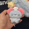 Pingente Chaveiro de Pelúcia Fofo com Personagem Ganancioso, Perfeito para Bolsas e Acessórios, Conjunto de Presente Amigo Desenho Animado