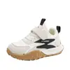2025 Primavera e Outono Novos Sapatos Esportivos Casuais da Moda Infantil Cor Clara Versátil Sapatos Baixos Sapatos da Moda para Meninas Sapatos Casuais
