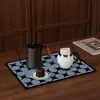 Tapete Drenante para Pia de Cozinha Absorvente de Água para Bancada Antiderrapante Macio Tapete de Terra de Diatomáceas Tapete Secador de Louça para Mesa Porta-copos Tapete para Café