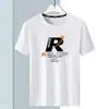 Fabricante de Origem Camiseta de Manga Curta em Seda Gelo Verão Secagem Rápida Esportiva Moderna Masculina Estampada Manga Curta Tamanho Grande Solta