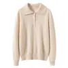 Cuello semibierto mezcla de cachemira y lana 2026 invierno nuevo para mujer corte holgado estilo camiseta básica suéter pullover cálido transfronterizo