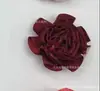 Flor de Clavel sin Hojas de Poliéster Hecha a Mano de 3 cm Flor Decorativa de Cinta para Diadema, Pasador, Ropa, Zapatos y Sombreros