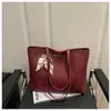 Bolso de Mano de Seda Retro de Gran Capacidad para Mujer, Moda 2025, Bolso Tote Casual para Hombro para Mujer