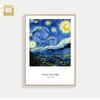 Pintura decorativa de Van Gogh parede de fundo de sofá da sala de estar pintura de parede mural criativo para restaurante varanda do quarto pintura do céu estrelado girassol