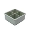 Bandeja de Hielo de Silicona de 4 Compartimentos, Fácil de Desmoldar, Congelación Rápida, Inodoro, Molde de 4 Compartimentos de Grado Alimenticio, Molde para Cubitos de Hielo, Molde de Hielo, Caja de Hielo