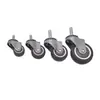 Ruedas Giratorias Silenciosas Multiespecificación Ruedas de Goma Direccionales TPE con Rodamientos y Varilla Roscada Accesorios para Muebles Ruedas Deslizantes Pequeñas