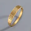 Pulsera Transfronteriza Europea y Americana de Acero de Titanio Cielo Estrellado, No se Desvanece, Galvanizado en Oro Real, Sensación de Alta Gama, Joyería de Moda de Acero Inoxidable Incrustada con Diamantes
