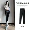 Pantalones de tiburón talla grande para mujer, adecuados para primavera y otoño, finos y ligeros, de cintura alta, adelgazantes y diseñados para usarlos en capas, para fitness y deportes