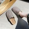Medias Pantuflas de Malla con Pedrería para Dedos de Mujer, Calzado de Verano para Exterior, Huecas, Cómodas, Elegantes y Transpirables con Falda, Sandalias Birkenstock