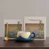 Taza de Café de Cerámica Horneada a Alta Temperatura Personalizada Alta Apariencia Taza para el Té de la Tarde Taza de Café de Regalo Recuerdo de Evento Logo