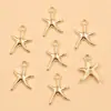 Múltiples Tipos de Colgantes Kc Gold Serie Oceánica de Concha, Caracola y Estrella de Mar, Accesorios Hechos a Mano para Pulseras y Collares DIY