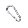 No. 5 5*50mm Mosquetón Galvanizado de Hierro con Forma de Calabaza Gancho de Resorte Hebilla de Seguridad para Exteriores Anillo de Conexión Hebilla para Cadena de Perro