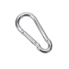 No. 5 5*50mm Mosquetón de Hierro Galvanizado con Forma de Calabaza Gancho de Resorte Hebilla de Seguridad para Exteriores Anillo de Conexión Hebilla para Correa de Perro