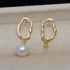 Aretes Barrocos de Plata S925 con Forma Collar Colgante para Mujer 9-17 Perla Cuenta Deformada Joyería Accesorios diy 4198
