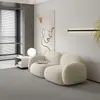 Muebles de estilo nórdico para apartamentos pequeños, dormitorios, salas de estar, tiendas de ropa y propiedades de alquiler; cómodos y relajantes juegos de sofás color crema