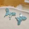 Sueño degradado patrón tridimensional de ácido acético accesorios de mariposa pequeña pendientes de bricolaje tocado colgante material para funda de teléfono móvil venta al por mayor