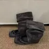 Botas de balé slouch destacáveis de duas maneiras estilo deserto retrô com design consciente para mulheres, botas de verão de sola plana, sapatos Mary Jane de corte baixo