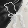Bufanda trenzada para el pelo de niños con cinta para el pelo y diadema, diadema integrada de perlas para niñas, nuevo estilo 2026, accesorio para el pelo