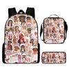 Mochila Escolar Roblox para Estudiante Transfronterizo Mochila para Estudiante de Primaria Mochila de Moda Juego de Tres Piezas Venta al por Mayor