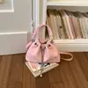 Bolsa de Lona con Estrellas y Cierre de Cordón para Mujer, Bolso de Hombro Casual Elegante, Bolso Cruzado de Cadena de Alto Valor, Bolso Sencillo para Mujer