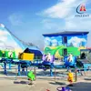 Montaña rusa giratoria infantil, Experiencia familiar con acompañamiento de adultos, Deslizamiento y giro en la pista, Equipo de atracciones de plaza del parque
