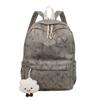 Mochila Escolar Transfronteiriça Estilo Preguiçoso Feminina Grande Capacidade Estudante Design de Nicho Mochila Simples e Versátil Mochila de Alto Valor