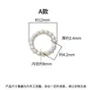 Anel torcido em prata S925, fecho de mola de gato da sorte, botão de gato pequeno, pulseira DIY, conector para colar de cordão, fecho de ponta