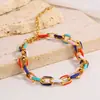 Pulsera de Acero de Titanio para Mujer Pulsera de Color Dopamina con Goteo de Aceite Acero Inoxidable de Lujo Ligero Gama Alta Joyería que No se Desvanece