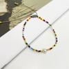 Kkbead Miçangas Japonesas Miyuki Combinadas com Pérolas Naturais Pulseira da Amizade Tecida à Mão para Namoradas em Estilo Ins