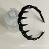 Diadema de Lunares Dentada Estilo Coreano para Mujer 2026 Nuevo Modelo Diadema de Alta Presión Craneal Pinza para el Cabello Antideslizante para Lavarse la Cara Elegante Accesorio para el Cabello