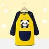 Bata de Pintura para Niños, Delantal de Pintura para Niñas, Ropa Protectora Impermeable y Resistente a las Manchas, Babero para Comer de Jardín de Infancia