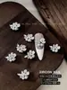 Perla Flor Blanca Pequeña Pedrería Decoraciones para Uñas Ovaladas Ojo de Caballo Pequeño Aleación de Perla Pedrería para Uñas Hecha a Mano Venta al por Mayor