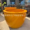 Tanque de água elevado grande amarelo de cerâmica feito à mão para casa e jardim, adequado para criar peixes e nenúfares, aquário decorativo de piso