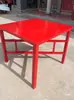 Mesa grande roja estilo antiguo desmontable y plegable de los Ocho Inmortales, mesa de altar estilo chino rural, mesa de adoración de madera maciza, mesa de banquete y otros tipos.