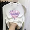 Blusa de segunda pele para meninas, nova coleção outono/inverno 2026, camiseta infantil, blusa de manga longa slim fit com estampa de desenho animado para meninas pequenas