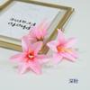 Venta al por mayor de flores de lirio artificiales, decoración del hogar, tocado étnico, fabricación de flores de seda, caja de flores DIY con flores